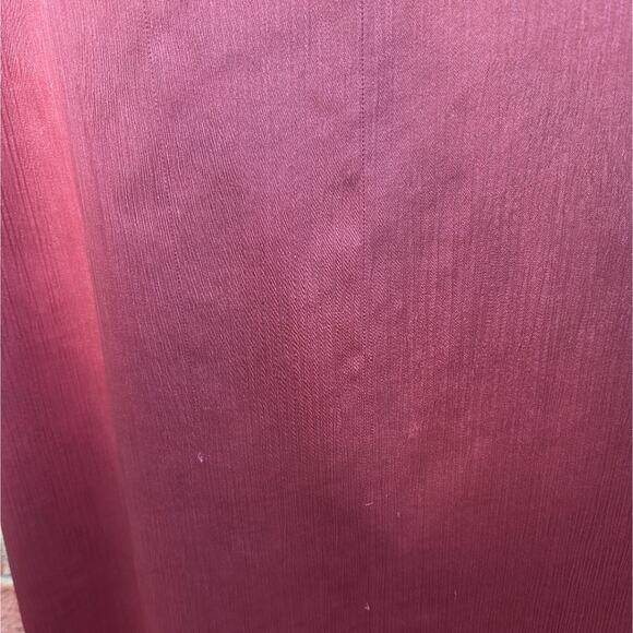 Sachin + Babi Aurora Square Neck Crinkle Georgette Gown Petal Pink Rouge Size 8 - Picture 6 of 6